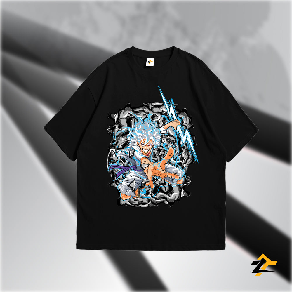 Premium Drop Shoulder T-Shirt (LuffyNikaGod)